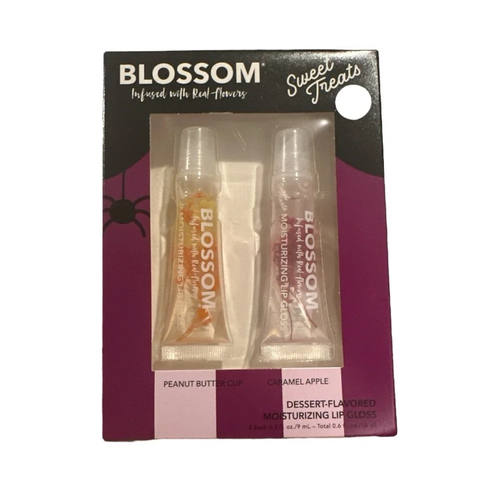 Blossom Sweet Treats Dessert Lip Gloss Set - Peanut Butter Cup & Caramel Apple